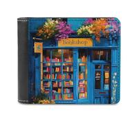 Bookshops in England Men's Wallet Bifold RFID Blocking Wallet Slim Billfold Pocket with Card Holders for Women