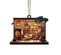 Bookstore Christmas Tree Ornaments, Book Christmas Tree Pendant, Bookshop Christmas Tree Decorations, Book Lover Hanging Ornament