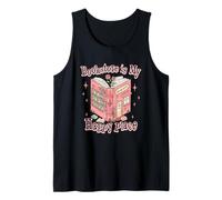 Bookstore is My Happy Place Whimsical Escape Tank Top