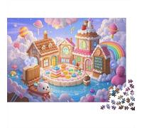 Bookstore Jigsaw Puzzles for Adults 1000 Piece Educational Game Book Display And Quiet Space Corner of Reading And Knowledge Atmosphere A Mixture of Multiple Styles Challenge Toy Home Decoration for A