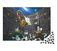 Bookstore Jigsaw Puzzles for Adults 1000 Piece Educational Games Book Display And Quiet Space Corner of Reading And Knowledge Atmosphere A Mixture of Multiple Styles Challenge Toy Home Decoration for