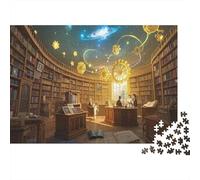 Bookstore Jigsaw Puzzles For Adults 1000 Pieces Educational Game Book Display And Quiet Space Corner of Reading And Knowledge Atmosphere A Mixture of Multiple Styles Challenge Toy Home Decoration for