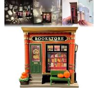 Bookstore WallFlower Projector Nightlight, Mini Bookstore Plug-in Fragrance Diffuser & Projector, 3D Bookstore Night Light, with Warm LED Glow and Book-Themed Projection,Gift for Book Lovers (1PCS)