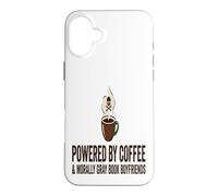 Booktok Romance Powered By Coffee Morally Gray Book Boyfrien Case for iPhone 16 Plus