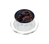 Booktrovert Black Cat Reading Book Cozy Autumn Fall Art PopSockets PopGrip for MagSafe