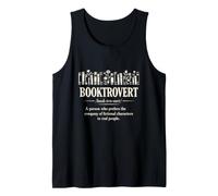 Booktrovert Definition Introvert Book Lover Funny Tank Top