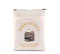 Booktrovert Give Me More Books Light Academia Book Cover Sleeve for Book Lovers