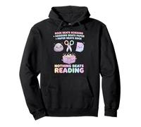 Booktrovert Nothing Beat Reading Rock Paper Scissors Women Pullover Hoodie