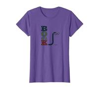 Bookworm Clever Typography for Book Lovers T-Shirt, Women, Purple Heather, 3XL