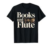 Bookworm Flute Player Who Practices Between Chapters Reads T-Shirt