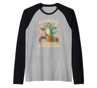Bookworm Please I am a Book Dragon Hoarding My Library Raglan Baseball Tee