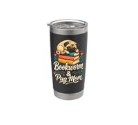 Bookworm Pug Mom - Bookworm & Pug Mom Stainless Steel Insulated Tumbler