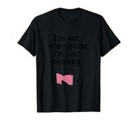 Bookworm Quote Graphic Bright Pink Book Illustration T-Shirt