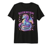 Bookwyrm Just a Girl Who Loves Dragons Books Dragon Reader Premium T-Shirt