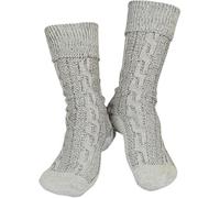Boolavard 1 Pair of Traditional Knee High Socks, Scottish Highland Wear Kilt Wedding Hogmanay, Oktoberfest Socks for Women and Men (S : 5.5-6, Grey)