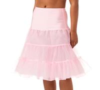 Boolavard 26" Retro 50s Underskirt Swing Vintage Petticoat Fancy Net Skirt Light Pink