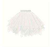 Boolavard Carnival Costume Women's Tutu Tulle Skirt 50s Vintage Tulle Skirt Petticoat