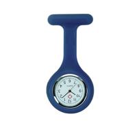 Boolavard Clip on Nurse Watches for Women Men, Silicone Lapel Pin Pocket Fob Stethoscope Watches with Second Hand for Nurses Doctor Student Graduation Valentines Birthday Christmas Gifts (Navy)