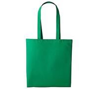 Boolavard Cotton Tote Bag, Lightweight Medium Reusable Grocery Shopping Cloth Bags, Suitable for DIY, Advertising, Promotion, Giveaway, Activity (Kelly)
