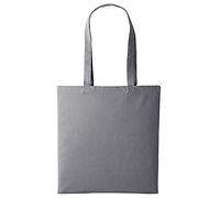 Boolavard Cotton Tote Bag, Lightweight Medium Reusable Grocery Shopping Cloth Bags, Suitable for DIY, Advertising, Promotion, Giveaway, Activity (Slate Grey)