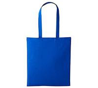 Boolavard Cotton Tote Bag, Lightweight Medium Reusable Grocery Shopping Cloth Bags, Suitable for DIY, Advertising, Promotion, Giveaway, Activity (Royal)
