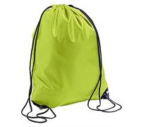 Boolavard Drawstring Backpack Water Resistant String Bag Sports Sackpack Gym Sack for Men Women (Apple Green)
