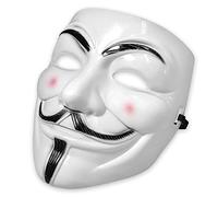 Boolavard Hackers Mask White V for Vendetta Halloween Face Mask Costume Cosplay Party