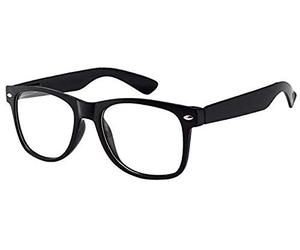 Boolavard Kids Nerd Glasses Clear Lens G ake for Costume Children's (Age 3-10) Black
