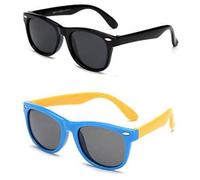 Boolavard Kids Polarized Sunglasses Rubber Flexible Shades for Girls Boys Age 3-12