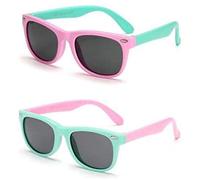 Boolavard Kids Polarized Sunglasses Rubber Flexible Shades for Girls Boys Age 3-14
