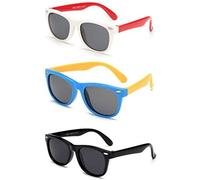 Boolavard Kids Polarized Sunglasses Rubber Flexible Shades for Girls Boys Age 3-15