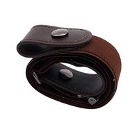 Boolavard No Buckle Stretch Belt For Women/Men Elastic Waist Belt Up to 48" for Jeans Trousers (One Size Fits Waist 24"-48", Brown)