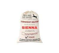 Boolavard PERSONALIZED Santa Sack 19.7"x27.6" Large Size Christmas Bag with Drawstring (1)