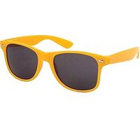 Boolavard® TM Clear Black Lens Classic Sunglasses - Style Unisex Shades UV400 Protective Mens Ladies (Yellow Tint)