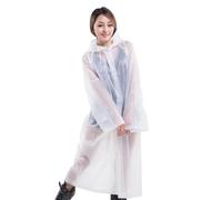 Boolavard Unisex Adults Rain Poncho, lightweight, reusable, and packable on the go rain protection (UK, Alpha, One Size, Regular, Regular, Transparent)