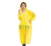 Boolavard Unisex Adults Rain Poncho, lightweight, reusable, and packable on the go rain protection (UK, Alpha, One Size, Regular, Regular, Yellow)