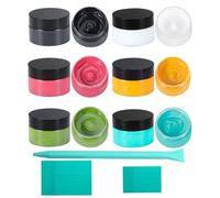 BOOLOOEN Chalk Paste Paint Kit - 6 Colors with 3 Squeegees, Non-Toxic DIY Stencil Paint for Wood, Fabric, T-Shirts, Walls - Craft Paint for Home Decor, Furniture, Signs & Art