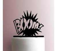 BOOM Action Bubble Acrylic Cake Topper 3mm Thick Premium Laser Cut Cake Decoration for Birthday, Wedding, Baby Shower & Party Cakes Durable Reusable