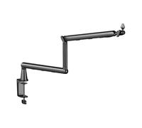 Boom Arm - Shock Absorbing Microphone Clamp 360 Degree Rotation Smooth Design | Arm for Vocals, Studio, Music, Computer, Desktop, Content Creation, Podcasting, Recording, Home, Professional Use