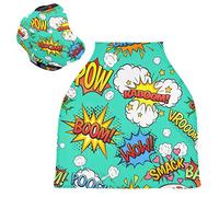 Boom Bubbles Cloud Bright Green Baby Car Seat Cover Canopy Stretchy Nursing Covers Breathable Windproof Winter Scarf for Infant Breastfeeding Boys Girls