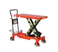 boom lifts Platform car Mobile small lift Scissor type flatbed trolley Manual hydraulic lifting(S)