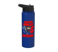 Boom Ninja 5 Birthday Years Old Bday Party Gift for Little Stainless Steel Insulated Water Bottle