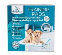 Boom! PetCellence Puppy Pads 40 Pack - 60 x 90cm Extra Large Dog Training Pads with Anti-Slip Tabs! Super Absorbent, Leak-Proof Pee Mat - Eliminate Odour & Mess!