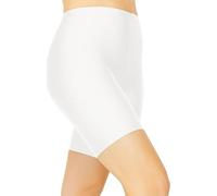 BOOM Prime Girls Kids Sports Shorts for School PE, Gym, Cycling & Dance - Breathable Stretchy Activewear Gymnastic Bike Shorts for Games - Ages 5-14 Years (12 Years, White 11-12 Years)