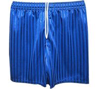 BOOM Prime Kids Unisex PE Shorts - Shadow Stripe Sports Shorts for Boys & Girls, Elastic Waist with Drawstring - Football, Cycling, Summer Play - Ages 3-14 (as8, Age, Regular, Blue 11-12 Years)