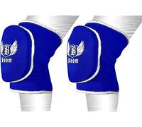 BOOM Prime Soft Garden Knee Pads, Blue Elasticated Foam Padded Knee Protectors for Gardening, DIY, Building & Kneeling Work (L/XL)