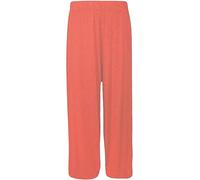 BOOM Prime Women’s Flared Wide Leg Palazzo Trousers - Elasticated Waist, Comfortable Stretch Lounge Pants for Ladies, Casual Summer Yoga Everyday Wear UK Sizes 12-26 (as8, Coral, 24-26)