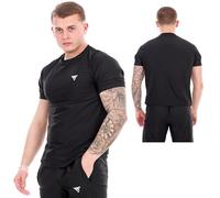 BOOM PRO Training T Shirt for Men & Women - Breathable, Moisture Wicking Short Sleeve Quick Dry t Shirt - Ideal for Boxing, MMA, Fitness, Running, and Sports Black