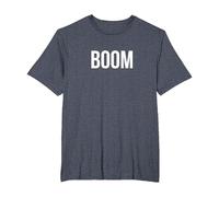 Boom T-Shirt, Men's Big and Tall, Heather Blue, 2X Tall