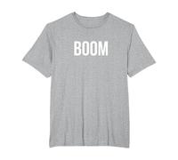 Boom T-Shirt, Men's Big and Tall, Heather Grey, 2X Tall